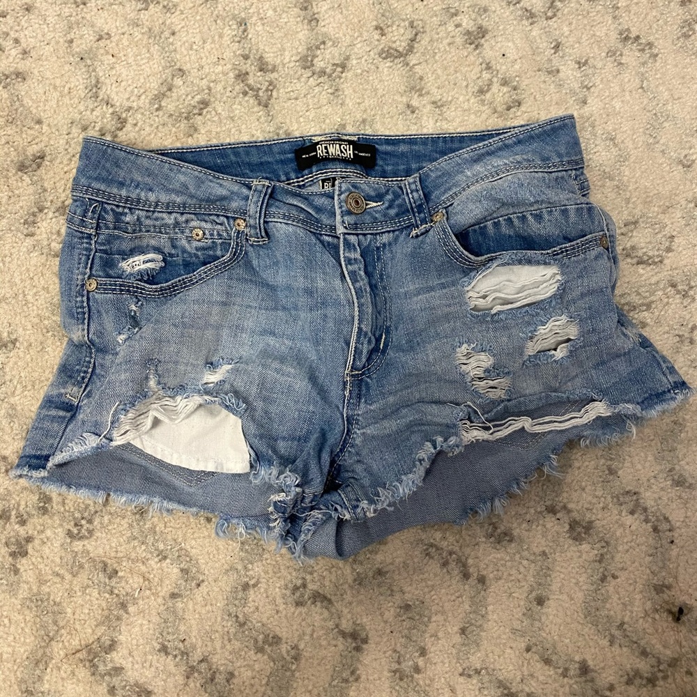 Blue jean shorts
